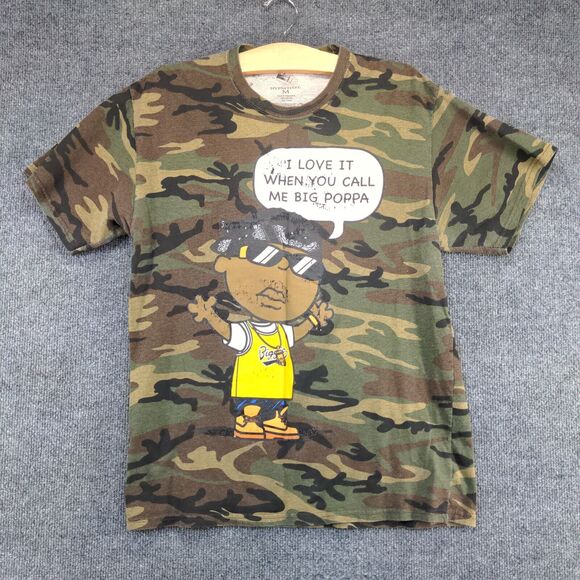 Hypnotize Men's Graphic T-Shirt Camo Medium I Love It When You Call Me Big Poppa - Picture 2 of 12